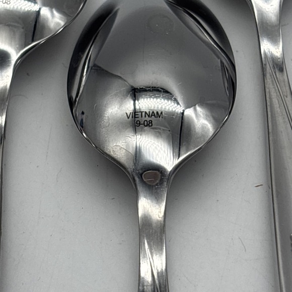 8- Oneida Stainless Camlynn Cleo Frosted Handle Teaspoon Flatware - Picture 8 of 10